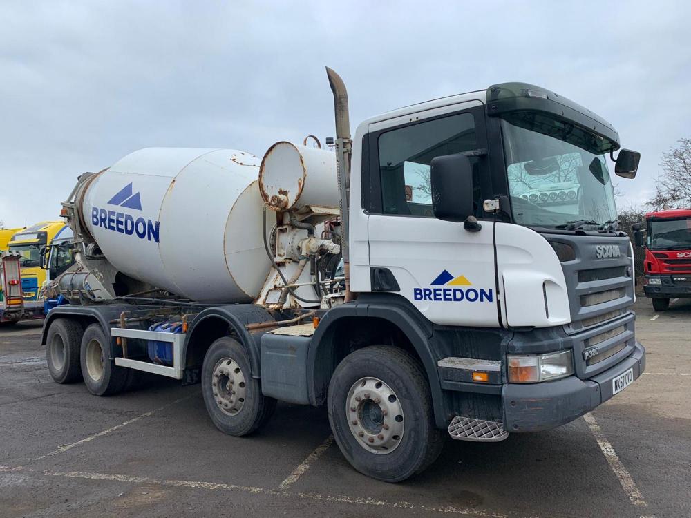 SOLD 2007 (57) Scania P380 8x4 cement mixer for Sale Strathclyde Commercials & Plant Ltd